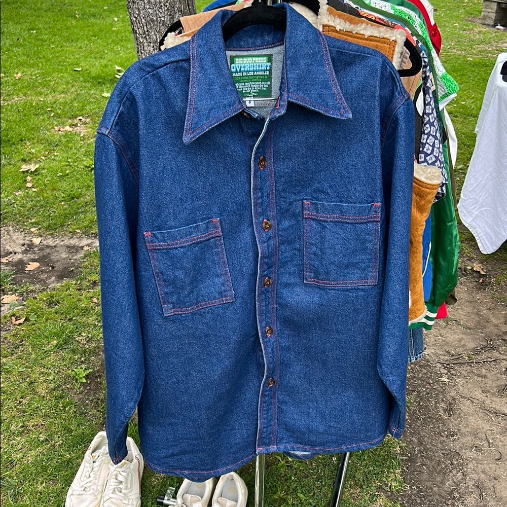 Big Bud Press Blue Denim Overshirt